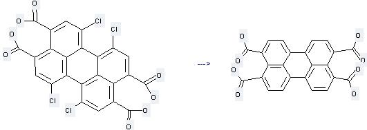 3,4,9,10-Perylenetetracarboxylicacid can be prepared by 1,6,7,12-Tetrachloroperylene-3,4,9,10-tetracarboxylic acid